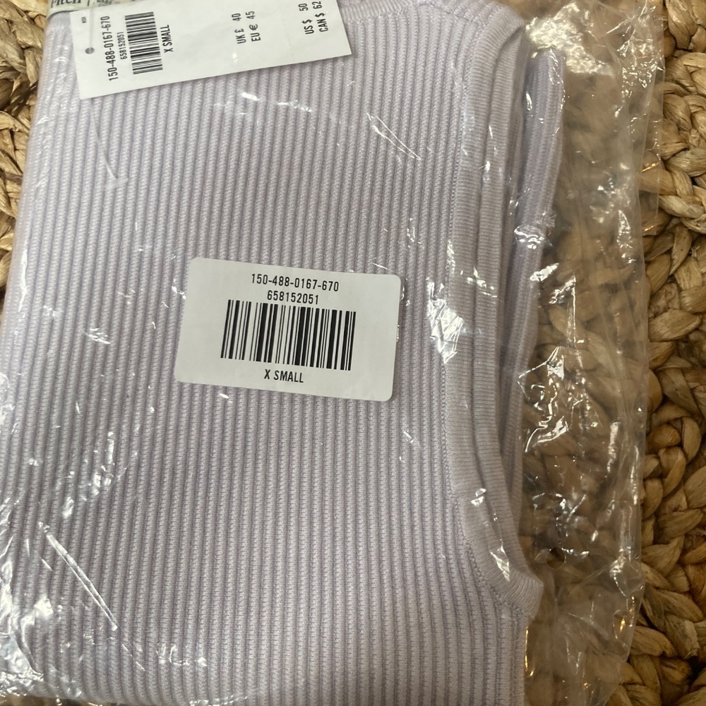 NWT Abercrombie Ottoman Slash Top Violet Size XS - Picture 4 of 4
